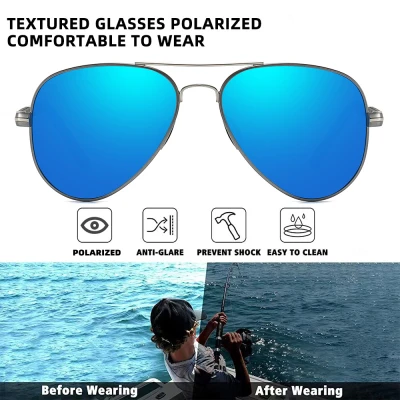 Men's Polarized Sunglasses Toad Mirror Series Large Frame Driver Driving Cycling Glasses Business Travel Fishing 2