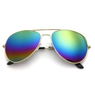 New High-end Adult Metal Aviator Sunglasses Colorful and Trendy Toad Sunglasses