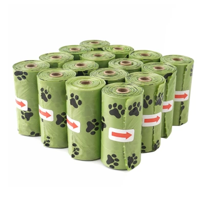 Thickened Biodegradable Pet Waste Bags - Strong & Leakproof Rolls For Dogs and Cats, Eco-friendly 1