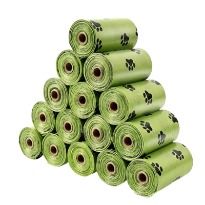 Thickened Biodegradable Pet Waste Bags - Strong & Leakproof Rolls For Dogs and Cats, Eco-friendly 4