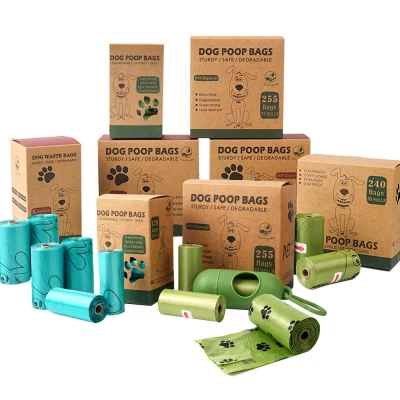 Thickened Biodegradable Pet Waste Bags - Strong & Leakproof Rolls For Dogs and Cats, Eco-friendly