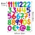 Cartoon Font (Colorful Numbers)