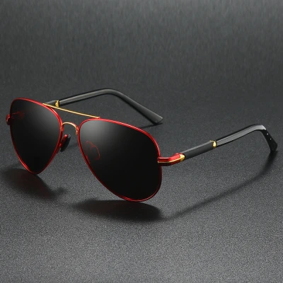 Men's Polarized Sunglasses Toad Mirror Series Large Frame Driver Driving Cycling Glasses Business Travel Fishing