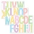 Colorful Artistic Font 3PCS/Set